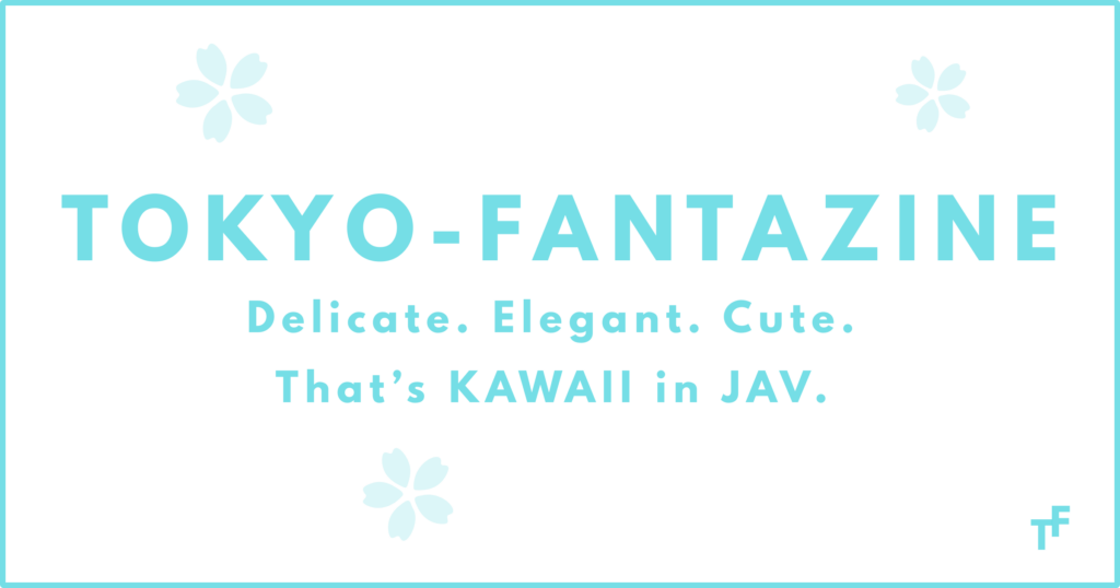 TOKYO-FANTAZINEのターコイズカラーのロゴとキャッチコピーのブランドカード